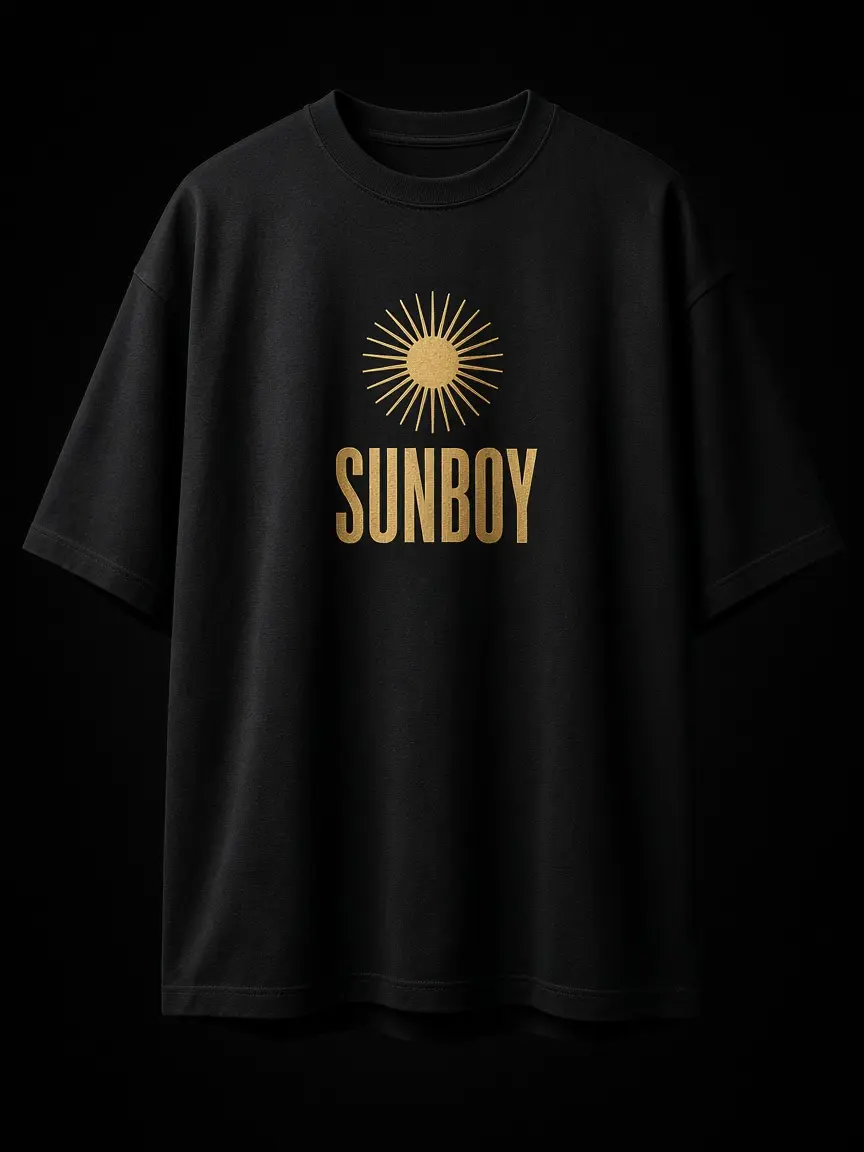 "SOLAR" TEE — Black